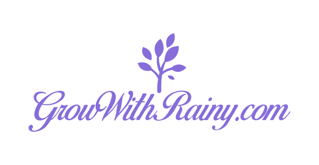 rainy logo #growwithrainy Life coach