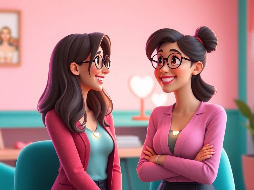 Career Coach and a working professional having a supportive conversation representing career clarity and growth.