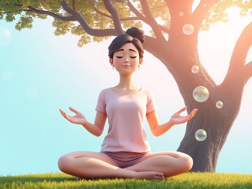 woman pausing mindfully outdoors, representing rest as an essential leadership strategy.